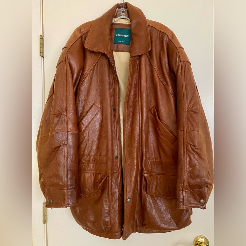 Leather coat